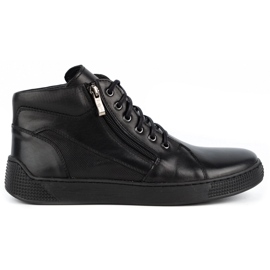 Kampol Sneakers hombre piel 120SW negro Kampol Sneakers hombre piel 120SW negro