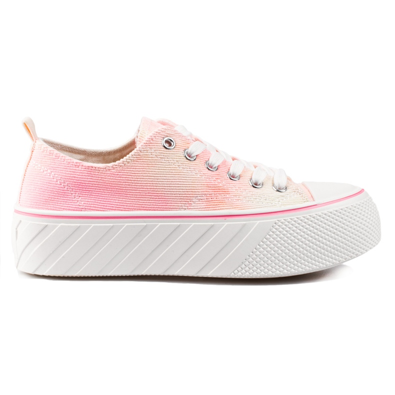 Deportivas mujer Shelovet pana rosa rosado