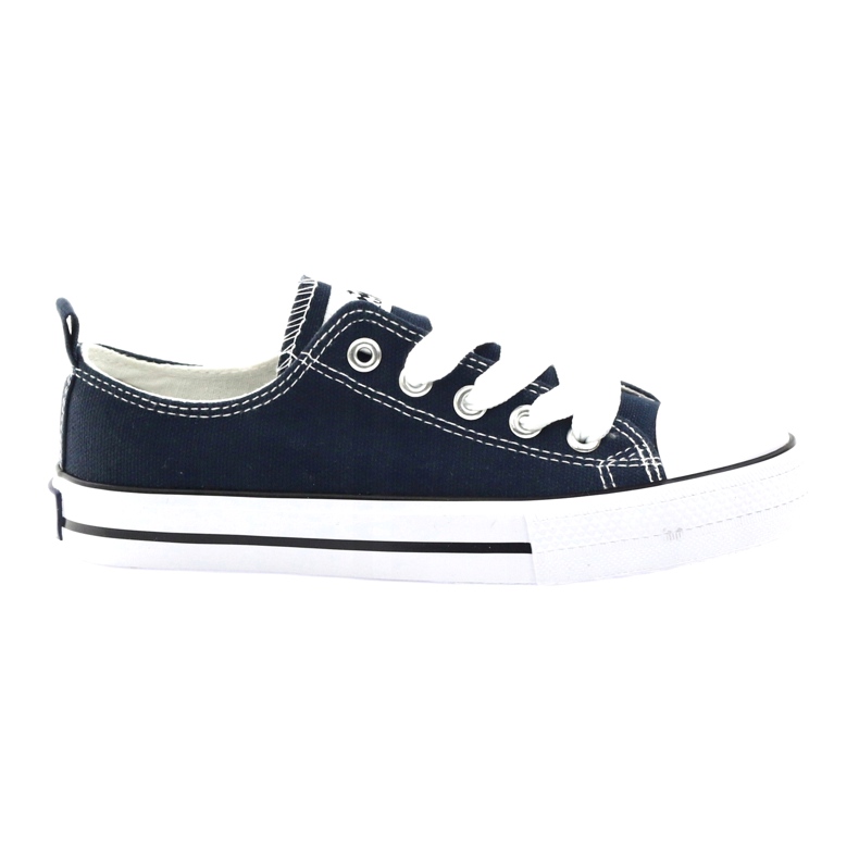 American Club Zapatillas de zapatillas azul marino atadas
