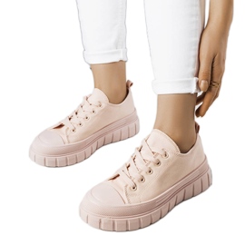 Zapatillas rosas con plataforma de Laverne. rosado