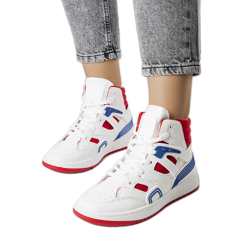 Zapatillas altas marjorie blancas blanco
