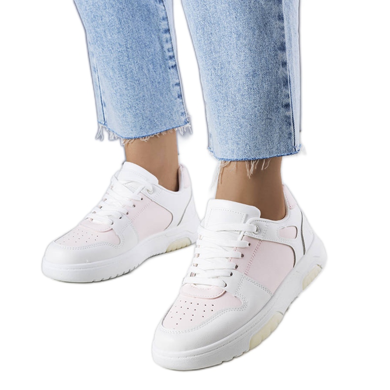 Zapatillas Kristie rosas con plataforma blanco