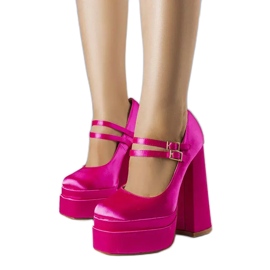 BM Zapatos de tacón rosa de Lynn.