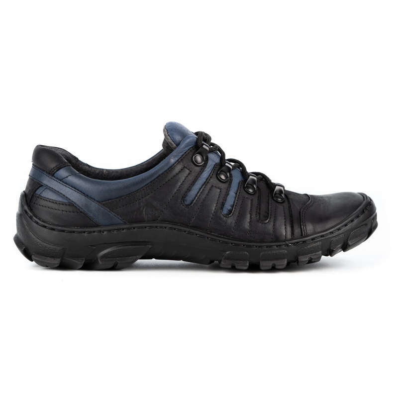 WASAK Zapatos trekking hombre piel 0166W negro