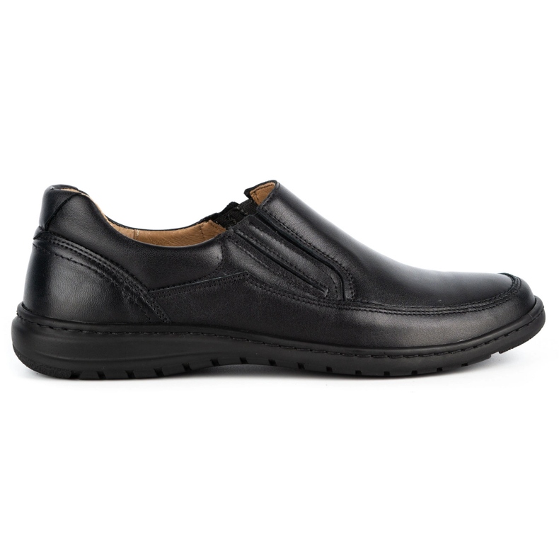 WASAK Slip-on de hombre en piel 0115W negro