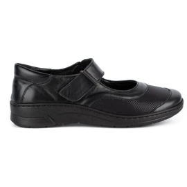 WASAK Zapatos mujer piel velcro 0580W negro