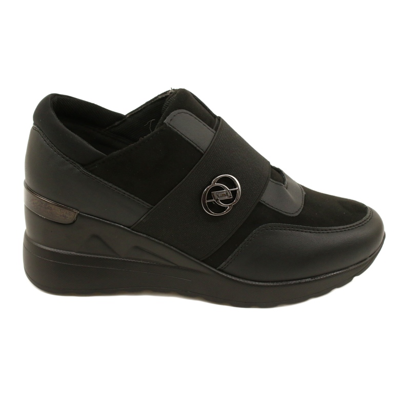 Slip-on Shoes Wedge Sneakers Evento 23SP35-5320 Negro