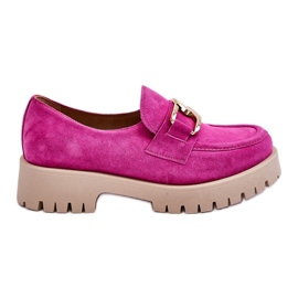 Lemar Mocasines De Ante De Moda Fucsia Rayhan rosa