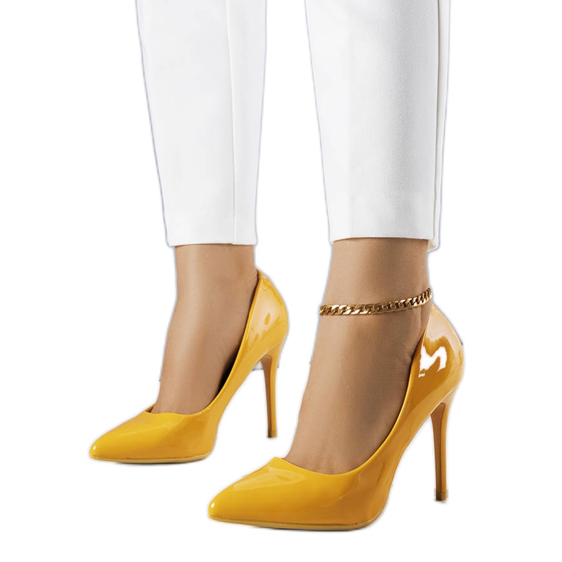 BM Tacones Tiffany lacados en naranja