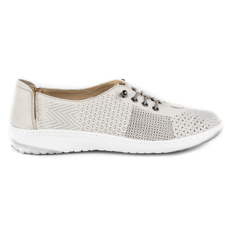 WASAK Zapatos mujer sneakers de piel 0625W blanco