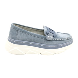 Mocasines de piel Filippo DP4552/23 azul