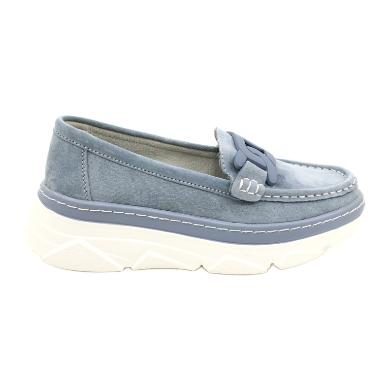 Mocasines de piel Filippo DP4552/23 azul Mocasines de piel Filippo DP4552/23 azul
