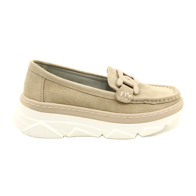 Mocasines de piel Filippo DP4552/23 beige
