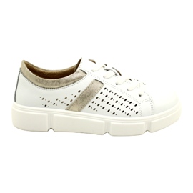 Deportivas de Piel Calada Filippo DP4531/23 WH GO blanco