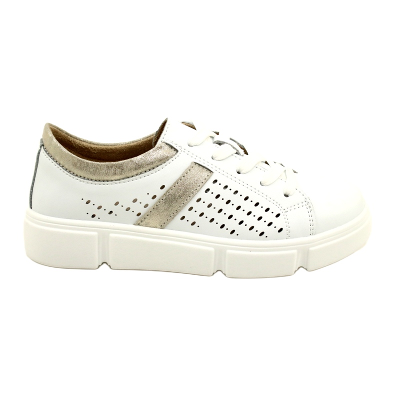 Deportivas de Piel Calada Filippo DP4531/23 WH GO blanco