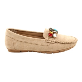 Evento Mocasines ecológicos para mujeres con piedras beige