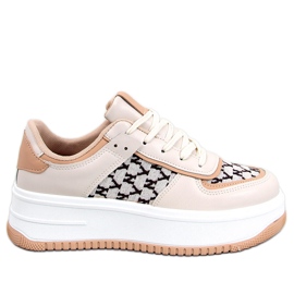 BM Zapatillas de mujer Duval Beige BM Zapatillas de mujer Duval Beige