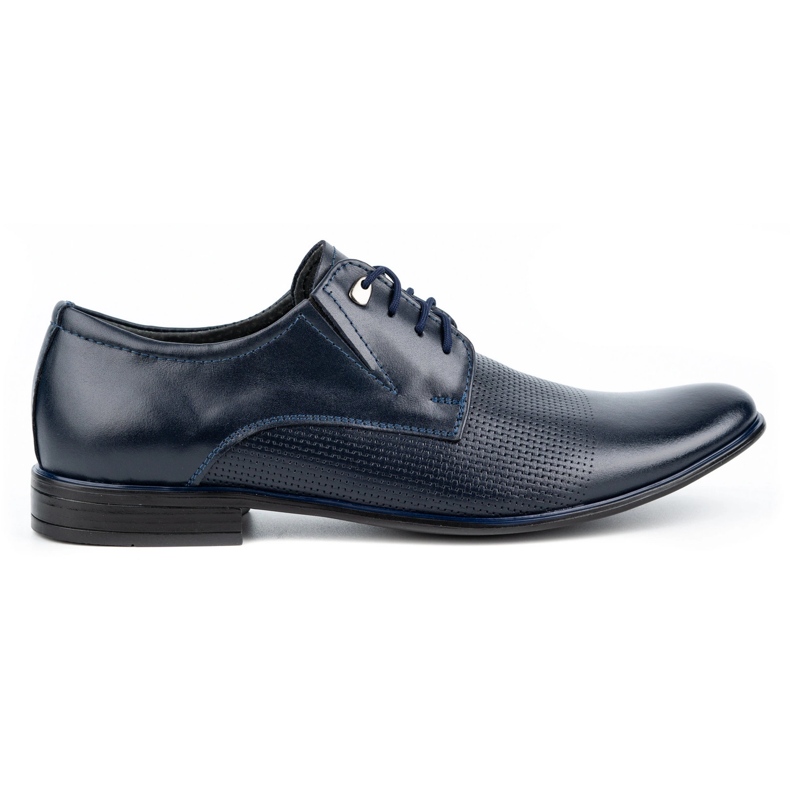 Olivier Zapatos hombre piel elegantes 302T3 azul marino