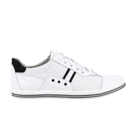 Polbut Zapatos casual de hombre 1801P blanco con negro