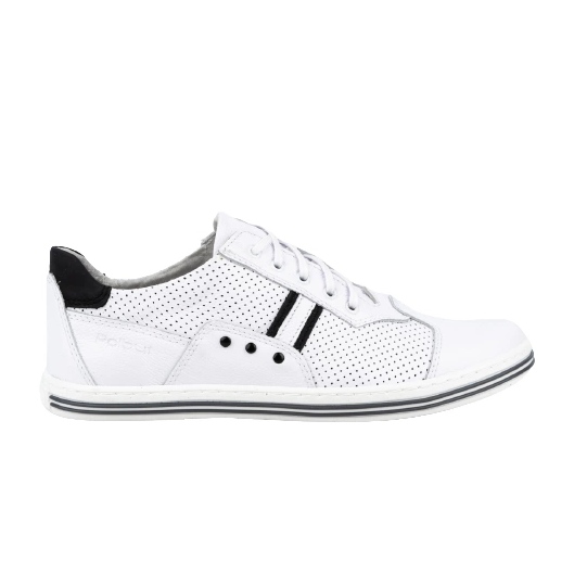 Polbut Zapatos casual de hombre 1801P blanco con negro