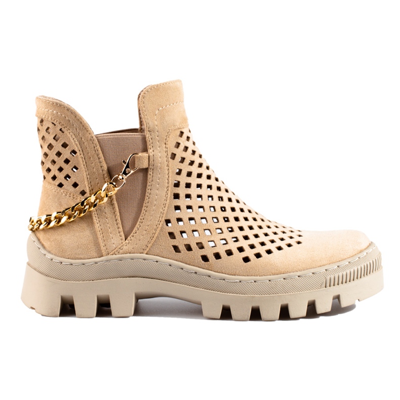 Botas mujer caladas Potocki Beige Botas mujer caladas Potocki Beige