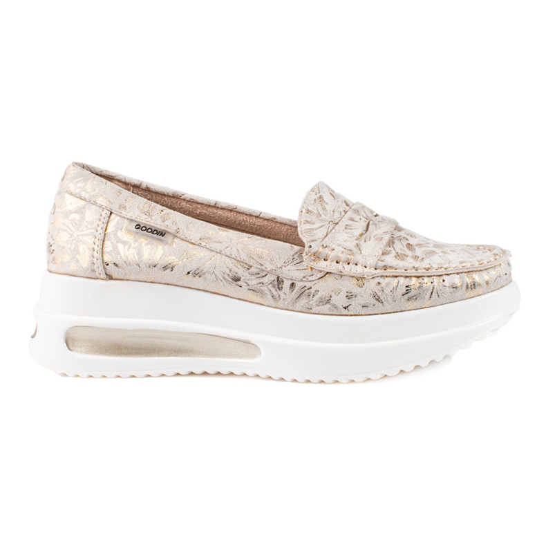 Mocasines gruesos de mujer Shelovet beige
