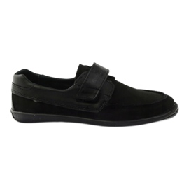 Ren But Zapatos de cuero para niños para velcro Ren pero 4249 negro