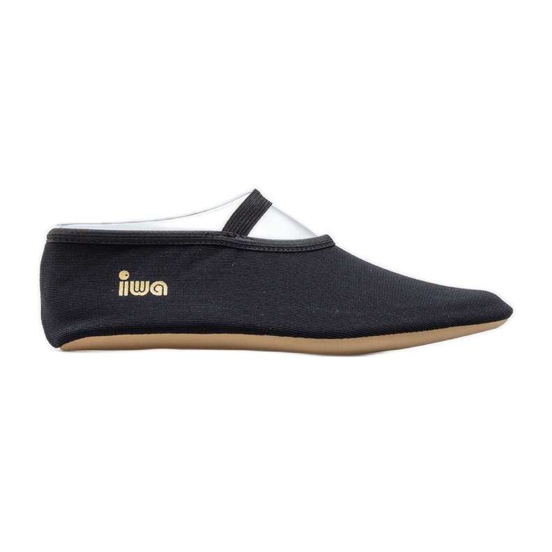 Zapatillas de ballet de gimnasia IWA 250 negras negro