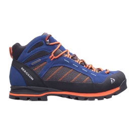 BERGSON Kadam Mid Stx zapatillas de trekking para hombre azul naranja