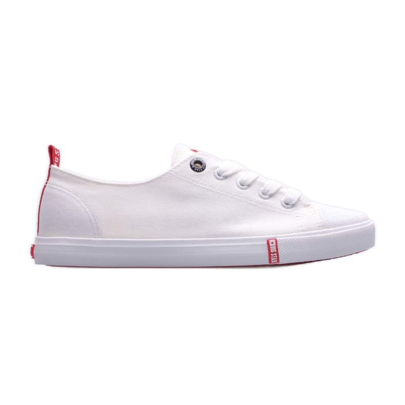 Zapatillas de mujer Big Star FF274087 blanco rojo