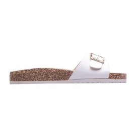 Lee Cooper LCW-22-35-1169L zapatillas de estar por casa para mujer blanco