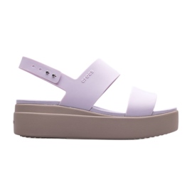 Sandalias de cuña baja Crocs Brooklyn 206453-5PV violeta