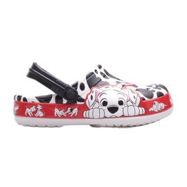 Zuecos infantiles CROCS 101 Dalmatians Kids Clog 207483-100 blanco negro