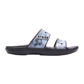 Pantuflas mujer CROCS Classic Tie Dye Graphic 207283-988 negro multicolor