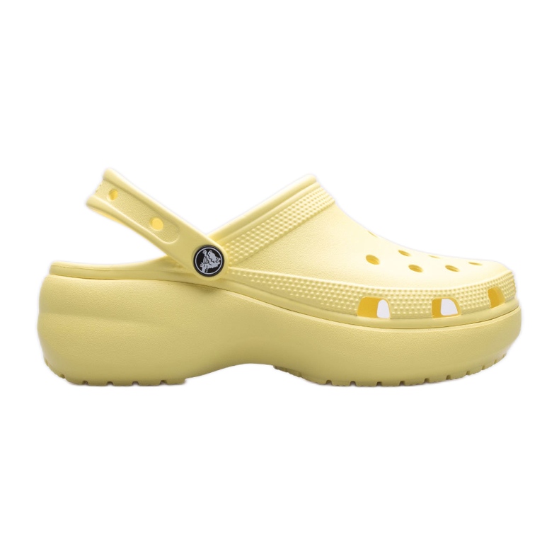 Zuecos de plataforma clásica Crocs para mujer 206750-7HD amarillo