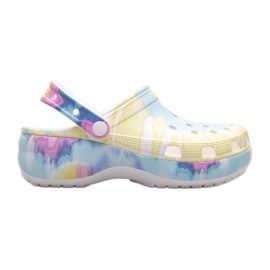 Crocs Graphic Clog Wedge Zuecos W 207151-94S multicolor