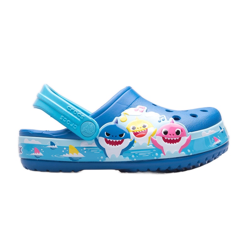 Zuecos infantiles CROCS Fl Babyshark Band Clog T 207066-4JL azul