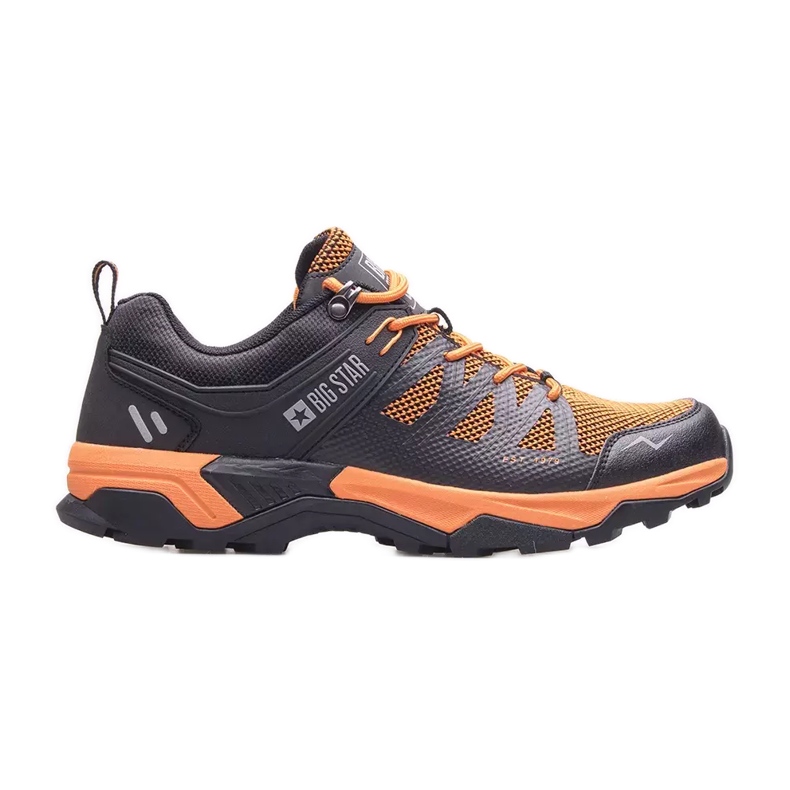 Zapatos de hombre Big Star KK174107 negro naranja