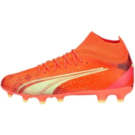 Botas de fútbol Puma Ultra Pro FG/AG M 106931 03 naranja naranjas y rojos