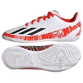 Adidas X Speedportal.4 Messi In Jr GW8400 zapatos de fútbol blanco blanco