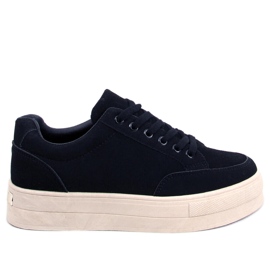 BM zapatillas con plataforma Rhonda Black negro