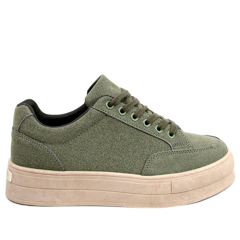 BM zapatillas con plataforma Rhonda Green verde