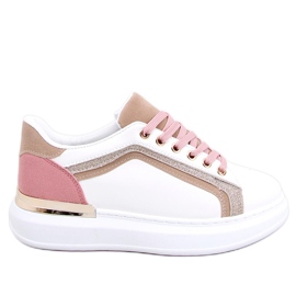 BM Brengle zapatillas blancas de mujer blanco rosa multicolor