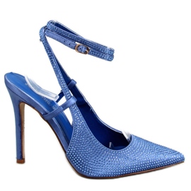 BM Zapatos de tacón con cuentas Bonnie Light Blue azul BM Zapatos de tacón con cuentas Bonnie Light Blue azul