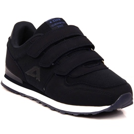 Deportiva infantil American Club 154/23 azul marino con velcro negro
