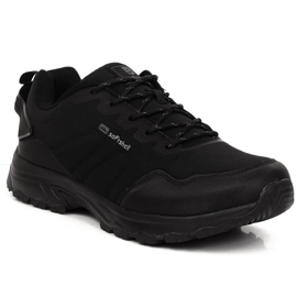 McBraun 5340 Calzado deportivo de trekking softshell negro para hombre