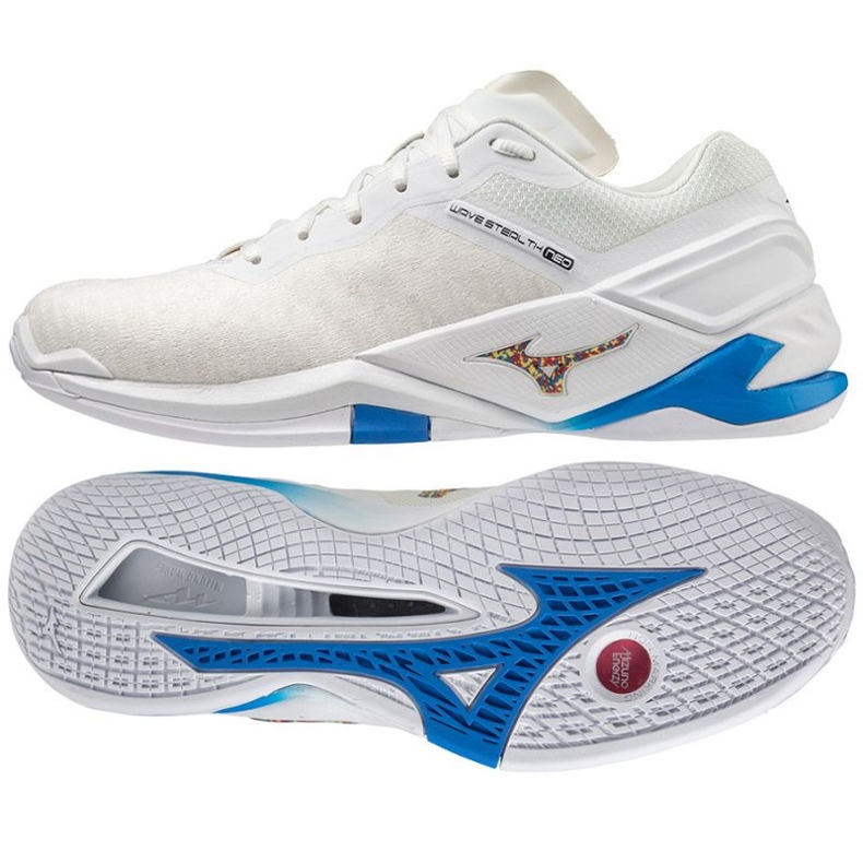 Zapatillas balonmano Mizuno Wave Stealth Neo M X1GA200100 blanco blanco Zapatillas balonmano Mizuno Wave Stealth Neo M X1GA200100 blanco blanco