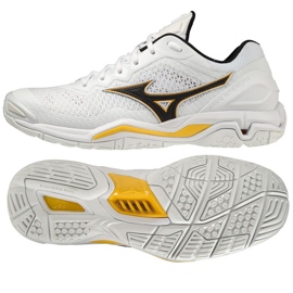 Zapatillas de balonmano Mizuno Wave Stealth VM X1GA180013 blanco blanco