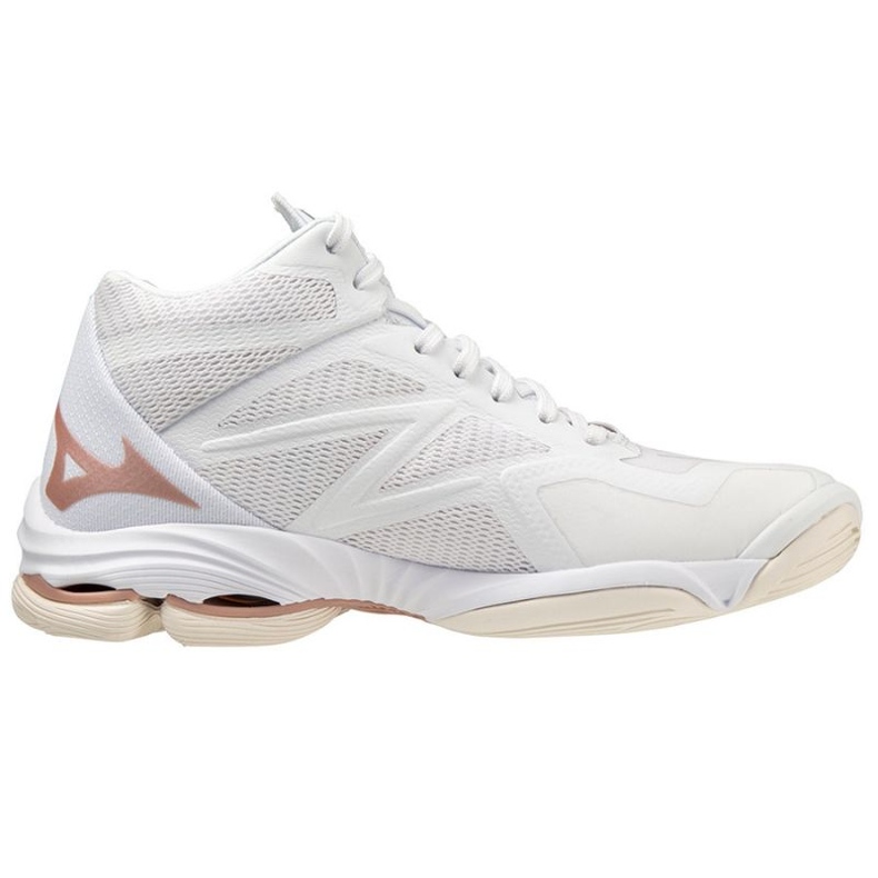 Zapatillas de voleibol Mizuno Wave Lightning Z7 Mid W V1GC225036 blanco blanco