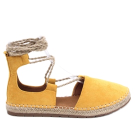 BM Espo Alpargatas amarillas anudadas al tobillo amarillo BM Espo Alpargatas amarillas anudadas al tobillo amarillo